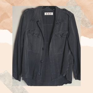 Amo Women’s Black Jean Jacket Size Medium